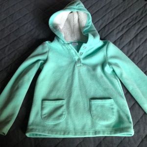 Mint Green Fleece Hoodie